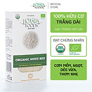 Gạo Organic Trắng Dài Hữu Cơ HOASUAFOODS mềm xốp hạt dài 1KG