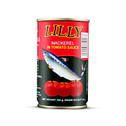 Cá hộp Lilly cá Nục sốt cà-Lốc 3 lon