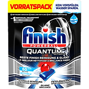 Viên Rửa Chén Bát Finish Quantum Ultimate Túi 60 Viên - Nhập khẩu từ Đức