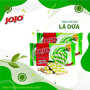 BÁNH XỐP ỐNG JOJO NHÂN KEM VỊ LÁ DỨA 125G 10 GÓI