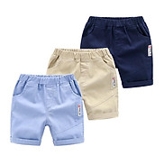 Quần short kaki bé trai Easy Baby, quần đùi kaki cá tính cho bé từ 12-22kg