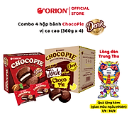 Combo 4 hộp bánh ChocoPie vị ca cao 360g x 4