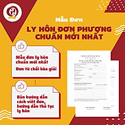 Đơn ly hôn đơn phương quận Ba Đình chuẩn mới nhất + Hướng dẫn của Luật sư