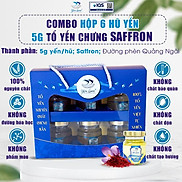 Hộp Yến Chưng Sẵn Yến Loan Gồm 6 Hũ 5g Chưng Saffron Không chất Bảo Quản