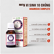 Men vi sinh 10 chủng Bioamicus 10ml nhập khẩu Canada