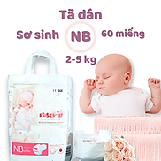 Bịch Bỉm Dán Rose Baby Size NB60 60 miếng Có Rãnh Tránh Rốn