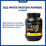 Egg White Protein. Bột Lòng Trắng Trứng Hương Chuối Ovovita Hũ 560 gram