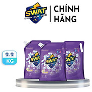 Combo 3 túi Nước Giặt Xả SWAT 5 in 1 hương Romantic túi 2.2kg - Tiện dụng