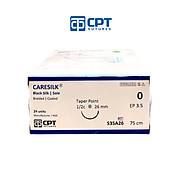 Chỉ phẫu thuật không tiêu CPT Caresilk Silk số 0 - S35A26