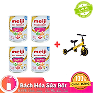 Combo 4 lon Sữa Bột Meiji Nhập Khẩu Số 3-10 800g Tặng Xe đạp 3 bánh