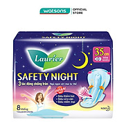 Băng Vệ Sinh Laurier Safety Night Tác Động Chống Tràn 35cm 8 Miếng