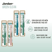 Bàn chải đánh răng Jordan Green Clean cho trẻ em 5-10 tuổi lông siêu mềm