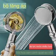 Đầu Vòi Hoa tăng áp cánh quạt đầu xoay 360 độ có nút nhấn stop có lõi lọc