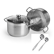 Xửng hấp inox 430 bếp từ 3 đáy Fivestar 30cm tặng 2 muỗng canh