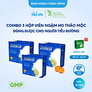 Combo mua trữ - 3 hộp ZalocolHỗ trợ giảm ho, khản tiếng do viêm họng