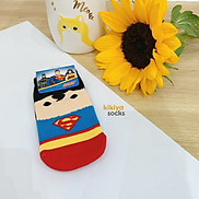 Tất vớ cho bé Marvel Superman Snoopy Pang Pang chất liệu cotton Kikiya cao