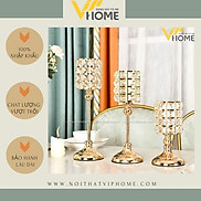 Đồ decor trang trí nội thất chân nến kiểu dáng nghệ thuật, sang trọng