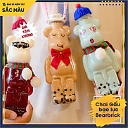 HOT Combo 10 bình nhựa, chai nhựa hình Gấu bạo lực Bearbrick