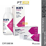 Combo Nước Súc Miệng Và Kem Đánh Răng Kin Gingival 250ml 75ml Ngăn Ngừa