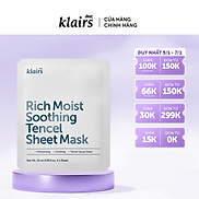 Mặt nạ giấy Dear Klairs Rich Moist Soothing Tencel Sheet Mask 25 ml