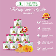 Combo 10 túi Mix hỗn hợp trái cây sấy dẻoNonglamfood túi 75g Tăng cường