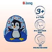 Balo mẫu giáo B.Bag Buddy-Penguin Xanh dành cho bé 3-5 tuổi,trẻ mẫu giáo