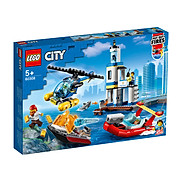 Đồ Chơi Lắp Ráp LEGO Trạm Cảnh Sát Tuần Tra & Cứu Hỏa Biển 60308 Cho Bé