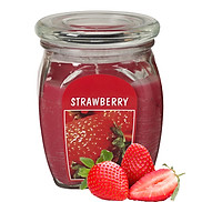 Hũ nến thơm tinh dầu Bolsius Strawberry 305g QT024370 - hương dâu tây