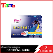 Băng vệ sinh Diana Ban Đêm Mặt Bông Êm Mềm 35cm 3 miếng gói