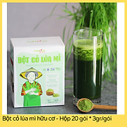 Bột cỏ lúa mì hữu cơ sấy lạnh Dalahouse - Hộp 20 gói 3gr tiện lợi