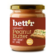 Bơ đậu phộng hữu cơ Bett r organic peanut butter 250g