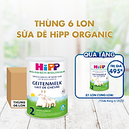 Thùng 6 lon sữa dê HiPP 2 Organic 400g - Nhập khẩu Đức
