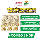 Combo 6 hộp Bánh gấu Koala s March nhân sô cô la trắng 37g