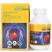 Viên uống Giải độc gan Vitatree Super Liver detox, lọ 80v, nhập khẩu Úc