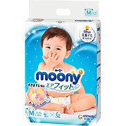 Tã Dán Cao Cấp Moony Nhật Bản M64 64 Miếng