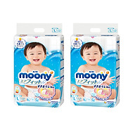 Combo 2 Gói Tã Dán Cao Cấp Moony Nhật Bản L54 54 Miếng