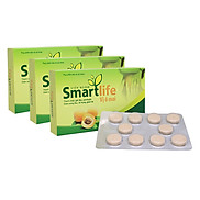 Combo 3 Hộp Thực Phẩm Bảo Vệ Sức Khỏe Viên Ngậm Smartlife Vị Ô Mai S003B