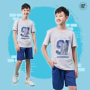 Quần Áo Bé Trai Mùa Hè Bigfox, Bộ Cộc Tay Size Đại Chất Cotton In Hình