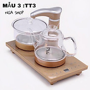 Bộ ấm đun nước pha trà tại bàn Thông minh tự động xoay vòi thêm nước