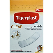 Băng cá nhân Tigerplast Clear Plastic Adhesive Pressing, trong suốt
