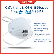 Khẩu trang NIOSH N95 lọc bụi 3 lớp Benehal MS6115