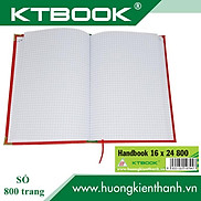 SỔ GHI CHÉP BÌA DA KTBOOK HANDBOOK CAO CẤP 800 trang size 16 x 24 cm ruột