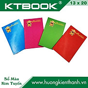 Combo 10 cuốn Sổ Bìa Màu Kim Tuyến Thần Tài Trung Mỏng 80 trang 10 cuốn gói