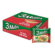 Thùng 30 Gói Mì 3 Miền Bò Sợi Phở 65g