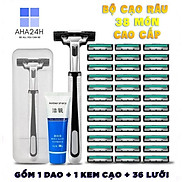 Bộ Dao Cạo Râu lưỡi kép 38 món - TẶNG kèm tuýp kem cạo râu