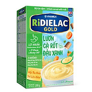 COMBO 2 Hộp BỘT ĂN DẶM RIDIELAC GOLD LƯƠN CÀ RỐT ĐẬU XANH - HỘP GIẤY 200G