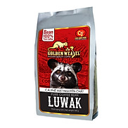 Cà Phê Hạt Luwak Rang Mộc 100% Con Chồn Vàng Túi 500Gr - Huca Food