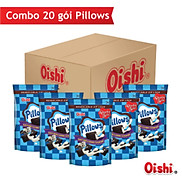 Combo 20 Gói Oishi Pillows - Snack Nhân Vị Cookies & Kem Vani - 100g gói