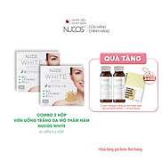 Combo 2 Hộp Viên uống trắng da giảm thâm nám chống nắng Nucos White 2x60