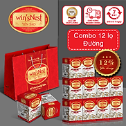 Combo 12 Lọ Nước Yến Sào win sNest Đường Phèn 12% 70 ml Lọ